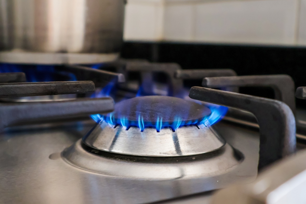 Convert electric stove to gas.